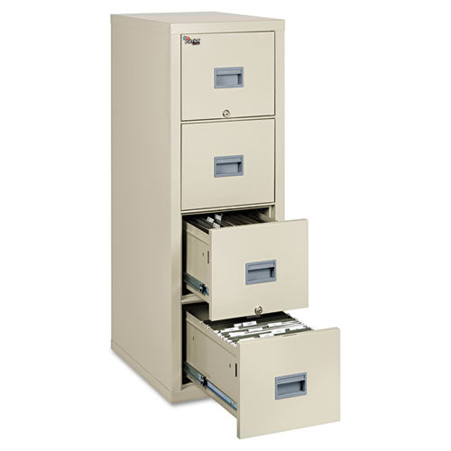 Patriot By Fireking Insulated Fire File, 1-hour Fire Protection, 4 Legal/letter File Drawers, Black, 17.75" X 25" X 52.75"