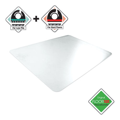 Cleartex Unomat Anti-slip Chair Mat For Hard Floors/flat Pile Carpets, 35 X 47, Clear
