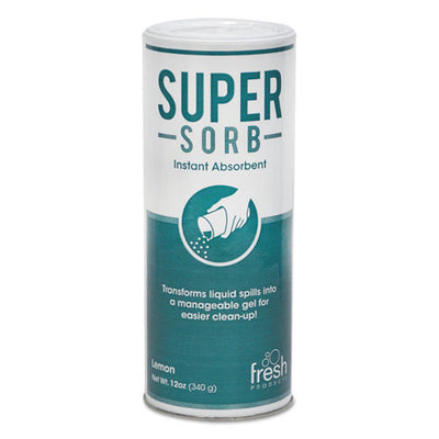 Super-sorb Liquid Spill Absorbent, Lemon Scent, 720 Oz, 12 Oz Shaker Can, 6/box