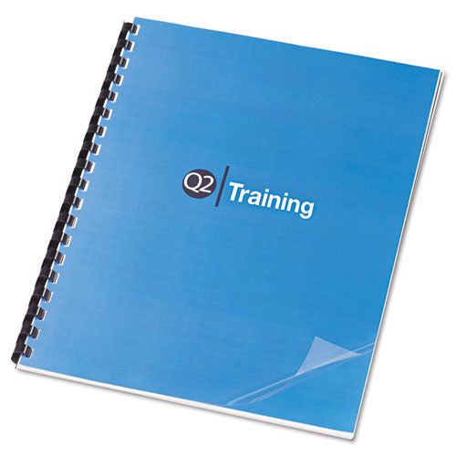Clear View Presentation Covers For Binding Systems, Clear, 11.25 X 8.75, Punched, 100/box