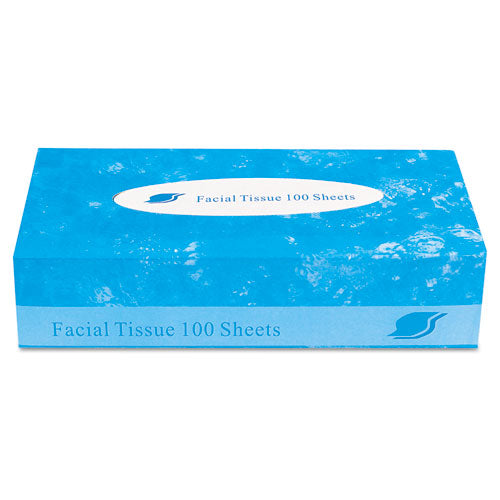Facial Tissue, 2-ply, White, Flat Box, 100 Sheets/box, 30 Boxes/carton