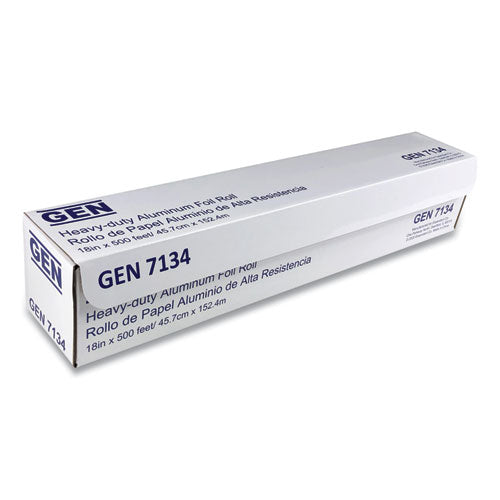 Heavy-duty Aluminum Foil Roll, 12" X 500 Ft