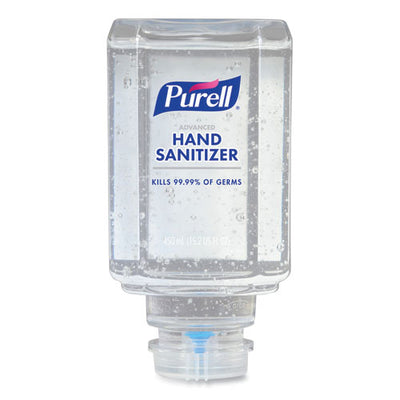 Advanced Gel Hand Sanitizer, Clean Scent, For Es1, 450 Ml Refill, Clean Scent, 6/carton