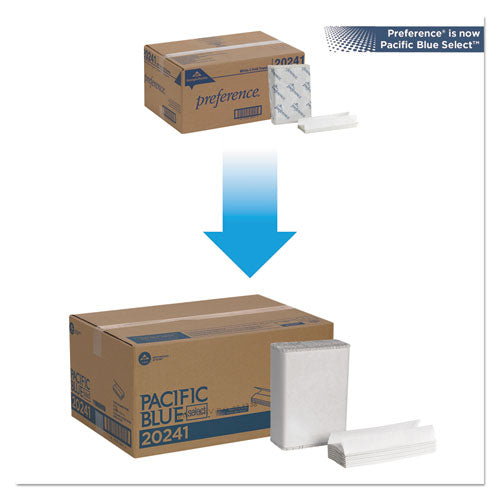 Pacific Blue Select C-fold Paper Towel, 10.1 X 10.1, White, 200/pack, 12 Packs/carton