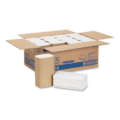 Pacific Blue Basic S-fold Paper Towels, 10.25 X 9.25, White, 250/pack, 16 Packs/carton