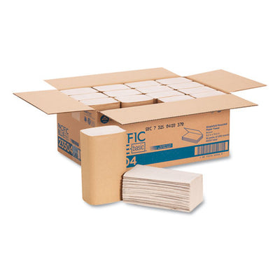 Pacific Blue Basic S-fold Paper Towels, 10.25 X 9.25, Brown, 250/pack, 16 Packs/carton
