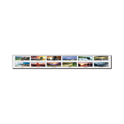 Earthscapes Recycled Monthly Desk Pad Calendar, Motivational Photos, 22 X 17, Blue Binding/corners, 12-month (jan-dec): 2023
