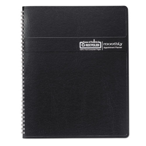 14-month Recycled Ruled Monthly Planner, 8.75 X 6.78, Black Cover, 14-month (dec To Jan): 2022 To 2024