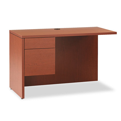 10500 Series L Workstation Return, 3/4 Height Left Ped, 48w X 24d X 29.5h, Harvest