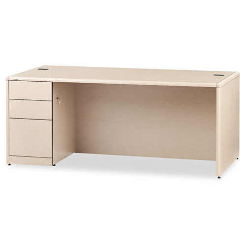 10700 Series Single Pedestal Desk With Full-height Pedestal On Left, 72" X 36" X 29.5", Harvest