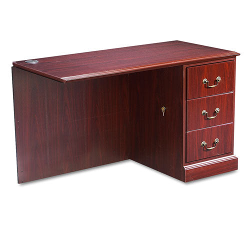94000 Series "l" Workstation Left Return, 48w X 24d X 29.5h, Mahogany