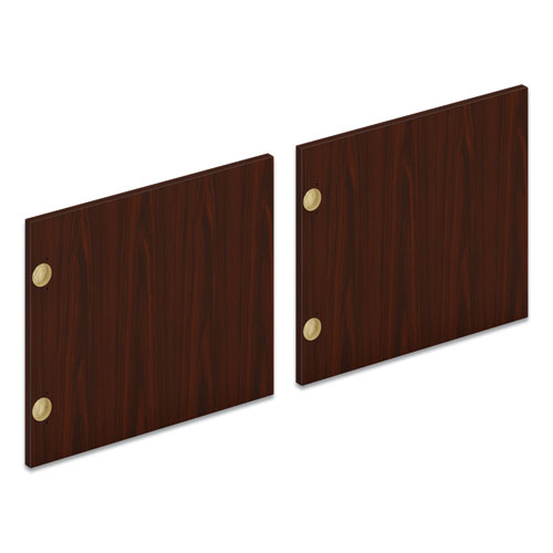Mod Laminate Doors For 72"w Mod Desk Hutch, 17.86 X 14.82, Sepia Walnut 2/carton