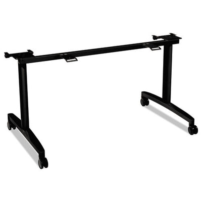 Huddle Flip-top Base For 24" Deep Table Tops, 51.63w X 23.5d X 28.38h, Charcoal