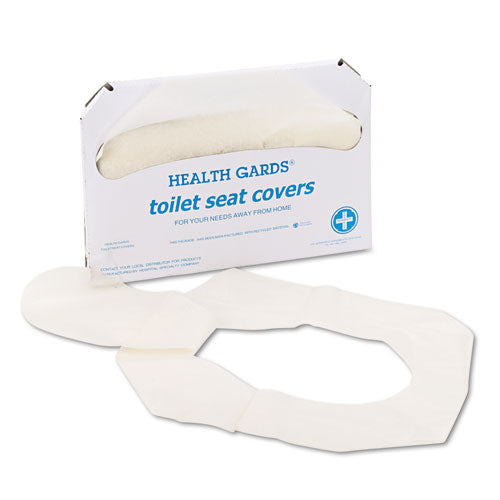 Health Gards Toilet Seat Covers, Half-fold, 14.25 X 16.5, White, 250/pack, 4 Packs/carton