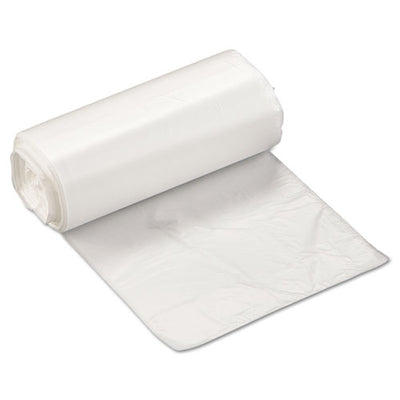 High-density Commercial Can Liners, 4 Gal, 6 Microns, 17" X 18", Clear, 50 Bags/roll, 40 Rolls/carton