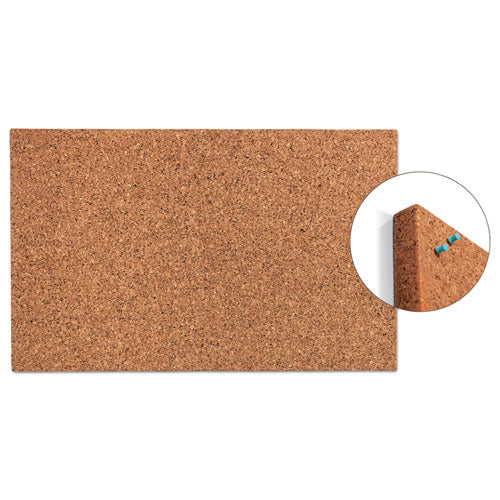 Idesign Frameless Cork Bulletin Board, 24 X 38, Natural Surface