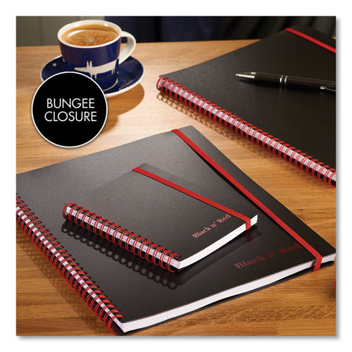 Flexible Cover Twinwire Notebook, Scribzee Compatible, 1 Subject, Wide/legal Rule, Black Cover, 8.25 X 5.63, 70 Sheets