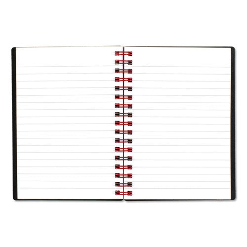 Flexible Cover Twinwire Notebook, Scribzee Compatible, 1 Subject, Wide/legal Rule, Black Cover, 5.88 X 4.13, 70 Sheets