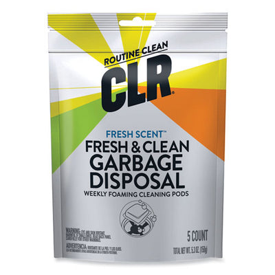 Fresh And Clean Garbage Disposal, Fresh Scent, 5 Pods/pack, 6 Packs
