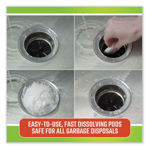 Fresh And Clean Garbage Disposal, Fresh Scent, 5 Pods/pack, 6 Packs