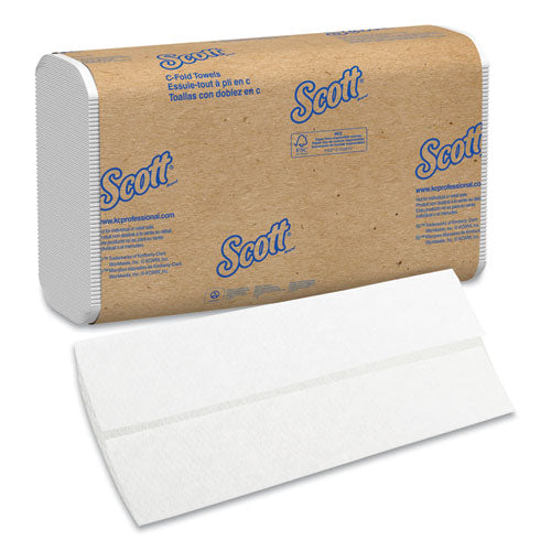 Essential C-fold Towels For Business, Absorbency Pockets, 10.13 X 13.15, White, 200/pack, 12 Packs/carton