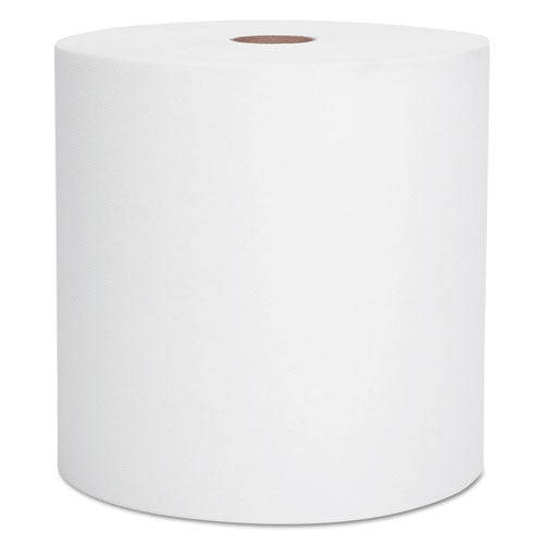 Essential High Capacity Hard Roll Towels For Business, Absorbency Pockets, 1.75" Core, 8" X 950 Ft, White, 6 Rolls/carton