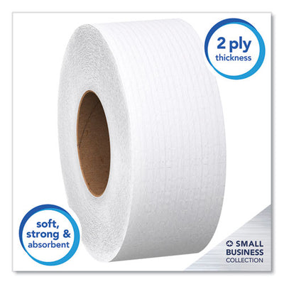 Essential Jrt Jumbo Roll Bathroom Tissue, Septic Safe, 2-ply, White, 3.55" X 1,000 Ft, 4 Rolls/carton