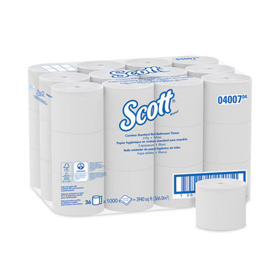 Essential Coreless Srb Bathroom Tissue, Septic Safe, 2-ply, White, 1,000 Sheets/roll, 36 Rolls/carton