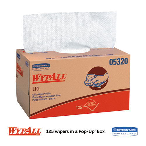 L10 Towels, Pop-up Box, 1-ply, 9 X 10.5, White, 125/box, 18 Boxes/carton
