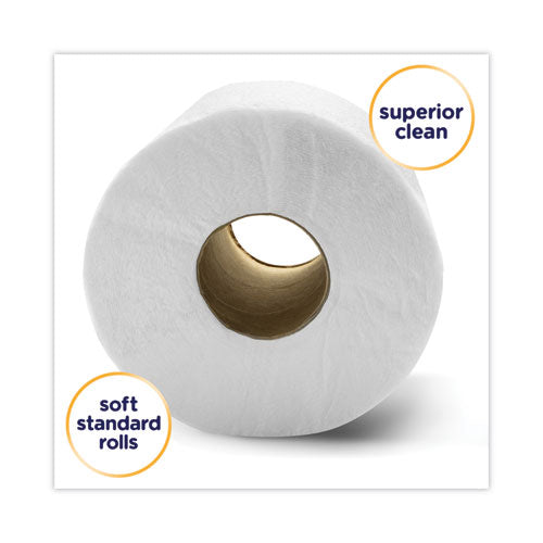 2-ply Bathroom Tissue For Business, Septic Safe, White, 451 Sheets/roll, 60 Rolls/carton