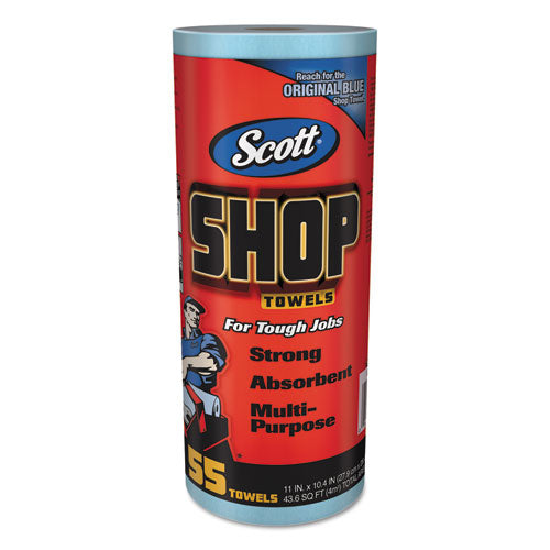 Shop Towels, Pop-up Box, 1-ply, 9 X 12, Blue, 200/box, 8 Boxes/carton