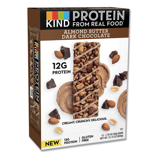 Protein Bars, Double Dark Chocolate, 1.76 Oz, 12/pack