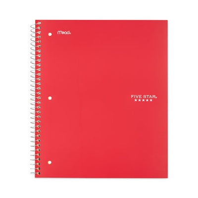 Wirebound Notebook, 1 Subject, Wide/legal Rule, Red Cover, 10.5 X 8, 100 Sheets