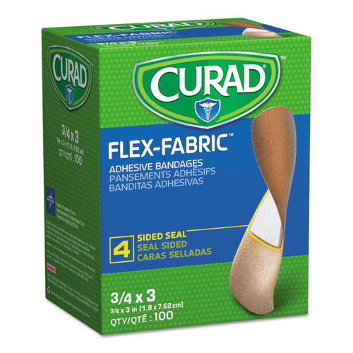 Flex Fabric Bandages, Assorted Sizes, 100/box