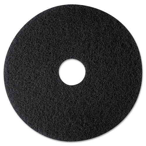 Low-speed High Productivity Floor Pads 7300, 18" Diameter, Black, 5/carton