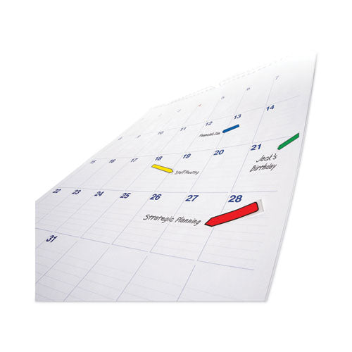 Arrow 0.5" Page Flags, Assorted Primary, 24/color, 96 Flags/pack