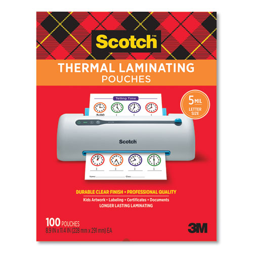 Laminating Pouches, 3 Mil, 8.5" X 14", Gloss Clear, 20/pack