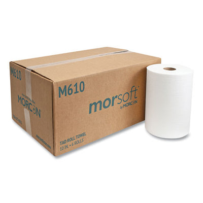 10" Tad Roll Towels, 1-Ply, White, 500 ft