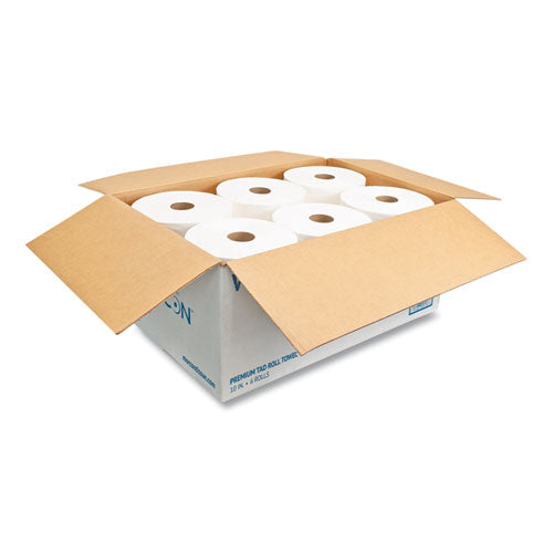 10" Tad Roll Towels, 1-Ply, White, 700 ft, in FL