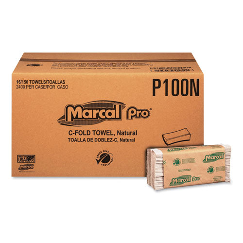 100% Recycled Folded Paper Towels, Multi-fold, 9.5 X 9.25, Natural, 250/pack, 16 Packs/carton