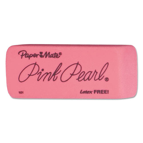 Pink Pearl Eraser, For Pencil Marks, Rectangular Block, Large, Pink, 3/pack