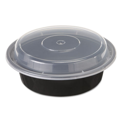 Newspring Versatainer Microwavable Containers, 24 Oz, 7 X 7 X 2.38, White/clear, Plastic, 150/carton