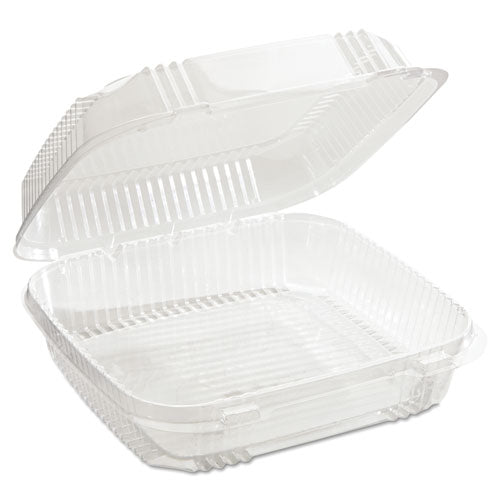 Clearview Smartlock Hinged Lid Container, 20 Oz, 5.75 X 6 X 3, Clear, Plastic, 500/carton
