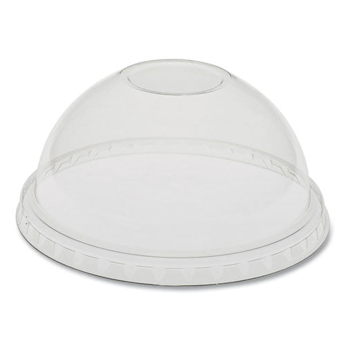 Earthchoice Strawless Rpet Lid, Flat Lid, Fits 9 Oz To 20 Oz "a" Cups, Clear 1,020/carton
