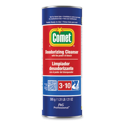 Deodorizing Cleanser With Bleach, Powder, 21 Oz Canister, 24/carton