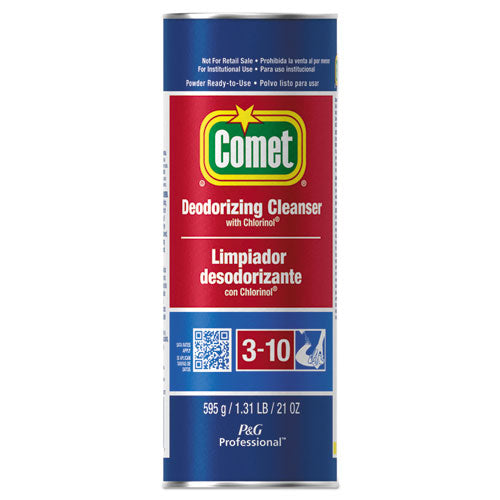 Deodorizing Cleanser With Bleach, Powder, 21 Oz Canister, 24/carton