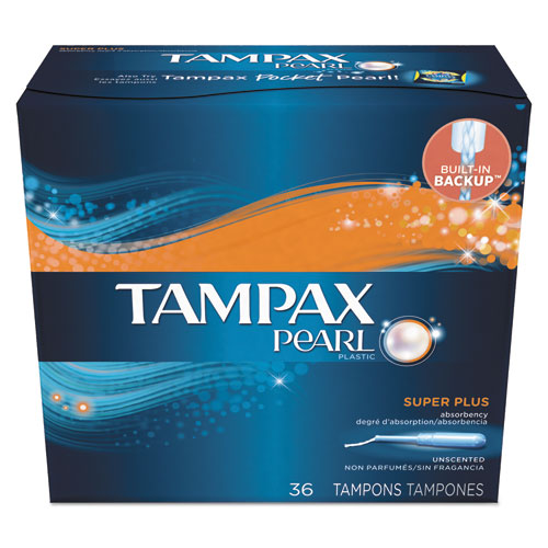 Pearl Tampons, Regular, 36/box, 12 Box/carton