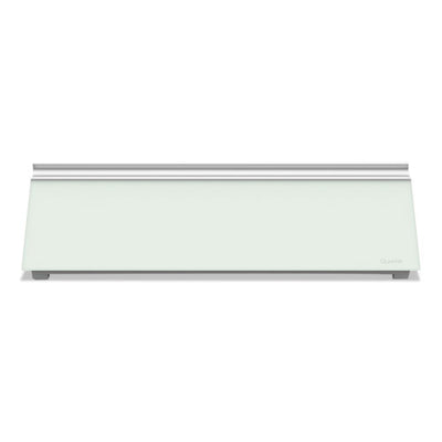 Glass Dry Erase Desktop Computer Pad, 18 X 6, White Surface