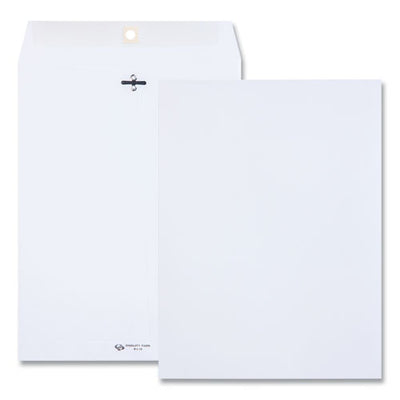 Clasp Envelope, 28 Lb Bond Weight Paper, #90, Square Flap, Clasp/gummed Closure, 9 X 12, White, 100/box