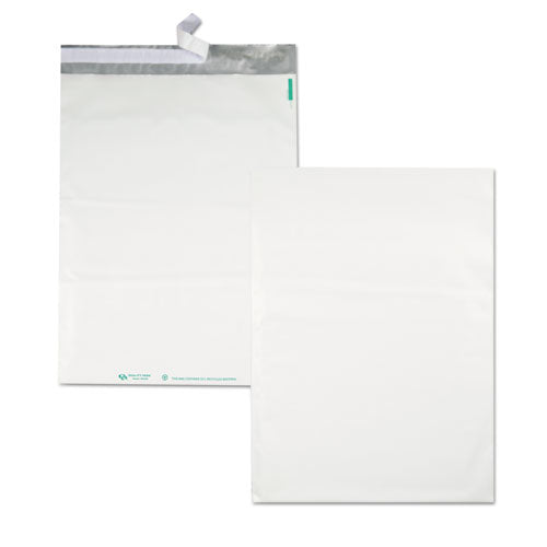 Redi-strip Poly Mailer, #4, Square Flap With Perforated Strip, Redi-strip Adhesive Closure, 10 X 13, White, 100/pack